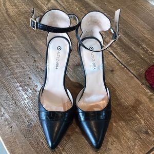Altuzarra for Target Black Ankle Strap Heels